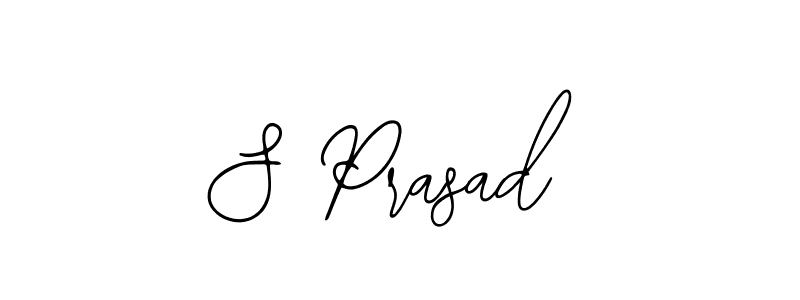 How to make S Prasad name signature. Use Bearetta-2O07w style for creating short signs online. This is the latest handwritten sign. S Prasad signature style 12 images and pictures png