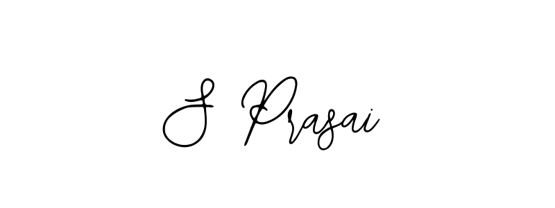 How to make S Prasai name signature. Use Bearetta-2O07w style for creating short signs online. This is the latest handwritten sign. S Prasai signature style 12 images and pictures png