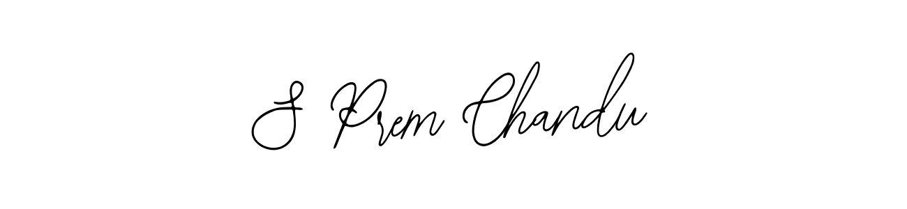 The best way (Bearetta-2O07w) to make a short signature is to pick only two or three words in your name. The name S Prem Chandu include a total of six letters. For converting this name. S Prem Chandu signature style 12 images and pictures png