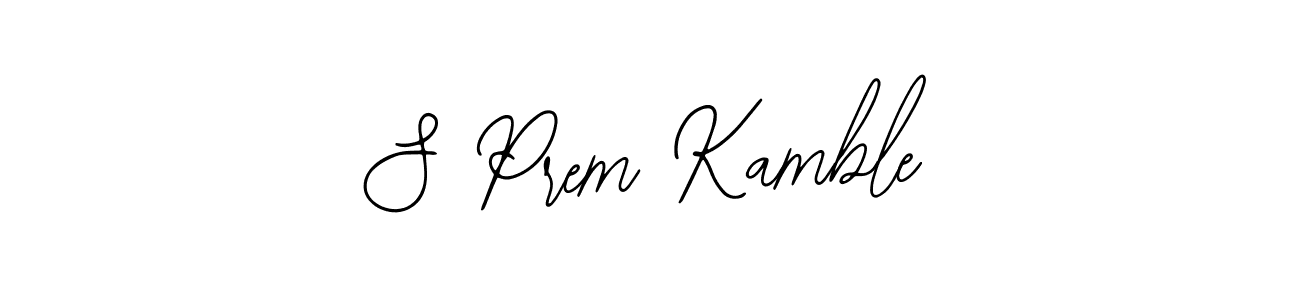 Create a beautiful signature design for name S Prem Kamble. With this signature (Bearetta-2O07w) fonts, you can make a handwritten signature for free. S Prem Kamble signature style 12 images and pictures png
