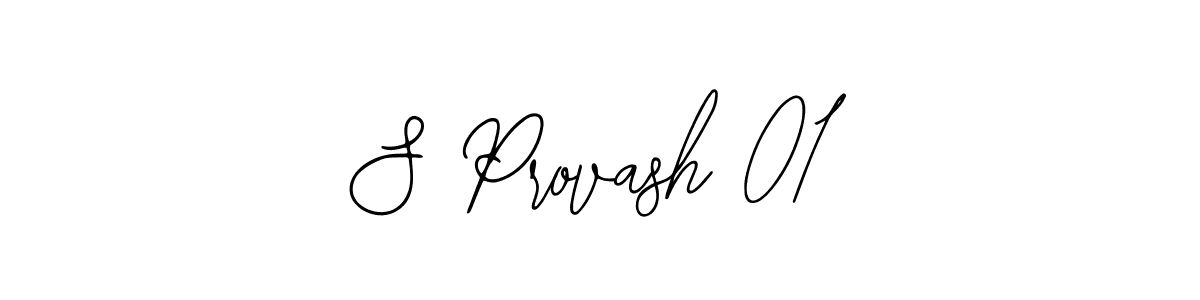 Use a signature maker to create a handwritten signature online. With this signature software, you can design (Bearetta-2O07w) your own signature for name S Provash 01. S Provash 01 signature style 12 images and pictures png