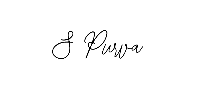Make a beautiful signature design for name S Purva. Use this online signature maker to create a handwritten signature for free. S Purva signature style 12 images and pictures png