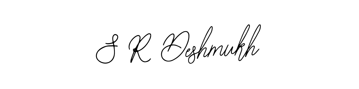 if you are searching for the best signature style for your name S R Deshmukh. so please give up your signature search. here we have designed multiple signature styles  using Bearetta-2O07w. S R Deshmukh signature style 12 images and pictures png