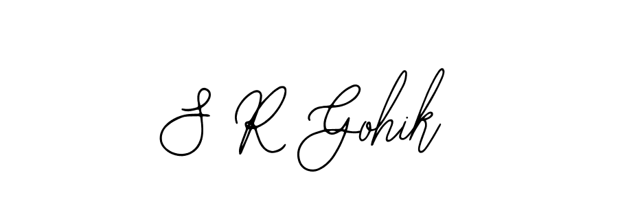 Also we have S R Gohik name is the best signature style. Create professional handwritten signature collection using Bearetta-2O07w autograph style. S R Gohik signature style 12 images and pictures png