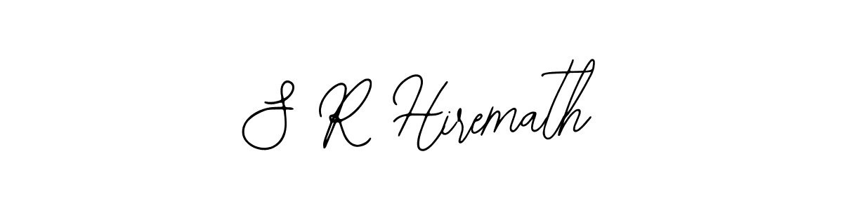 How to make S R Hiremath name signature. Use Bearetta-2O07w style for creating short signs online. This is the latest handwritten sign. S R Hiremath signature style 12 images and pictures png