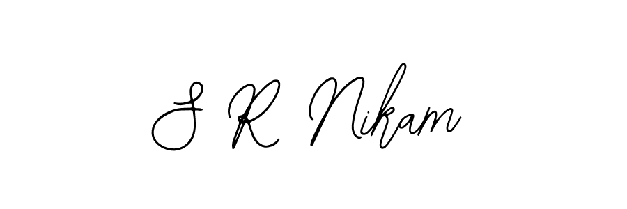 It looks lik you need a new signature style for name S R Nikam. Design unique handwritten (Bearetta-2O07w) signature with our free signature maker in just a few clicks. S R Nikam signature style 12 images and pictures png