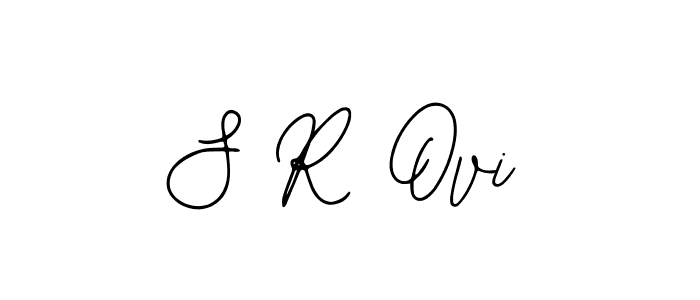 You should practise on your own different ways (Bearetta-2O07w) to write your name (S R Ovi) in signature. don't let someone else do it for you. S R Ovi signature style 12 images and pictures png