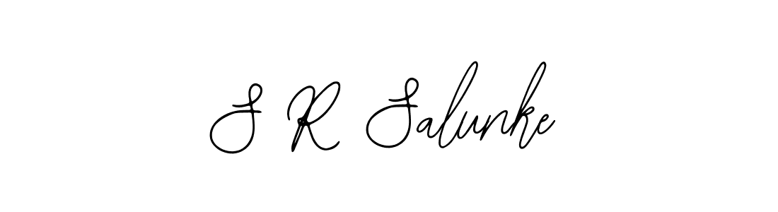 if you are searching for the best signature style for your name S R Salunke. so please give up your signature search. here we have designed multiple signature styles  using Bearetta-2O07w. S R Salunke signature style 12 images and pictures png