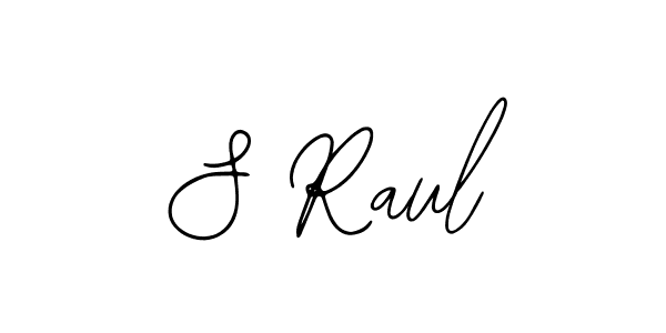 Create a beautiful signature design for name S Raul. With this signature (Bearetta-2O07w) fonts, you can make a handwritten signature for free. S Raul signature style 12 images and pictures png