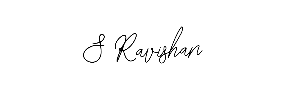 Use a signature maker to create a handwritten signature online. With this signature software, you can design (Bearetta-2O07w) your own signature for name S Ravishan. S Ravishan signature style 12 images and pictures png