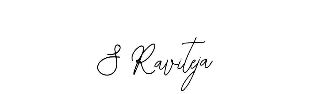 Design your own signature with our free online signature maker. With this signature software, you can create a handwritten (Bearetta-2O07w) signature for name S Raviteja. S Raviteja signature style 12 images and pictures png