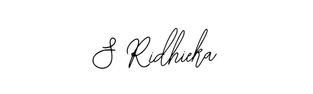 Make a beautiful signature design for name S Ridhieka. With this signature (Bearetta-2O07w) style, you can create a handwritten signature for free. S Ridhieka signature style 12 images and pictures png