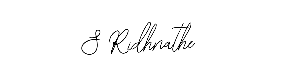 Create a beautiful signature design for name S Ridhnathe. With this signature (Bearetta-2O07w) fonts, you can make a handwritten signature for free. S Ridhnathe signature style 12 images and pictures png