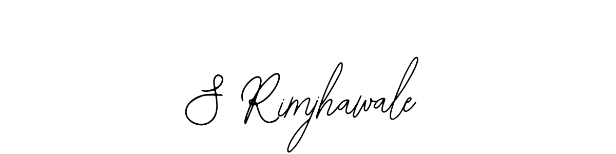 You should practise on your own different ways (Bearetta-2O07w) to write your name (S Rimjhawale) in signature. don't let someone else do it for you. S Rimjhawale signature style 12 images and pictures png