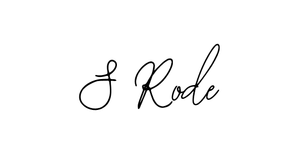 You should practise on your own different ways (Bearetta-2O07w) to write your name (S Rode) in signature. don't let someone else do it for you. S Rode signature style 12 images and pictures png