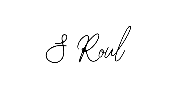 The best way (Bearetta-2O07w) to make a short signature is to pick only two or three words in your name. The name S Roul include a total of six letters. For converting this name. S Roul signature style 12 images and pictures png