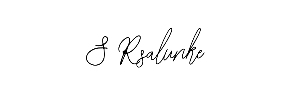 if you are searching for the best signature style for your name S Rsalunke. so please give up your signature search. here we have designed multiple signature styles  using Bearetta-2O07w. S Rsalunke signature style 12 images and pictures png