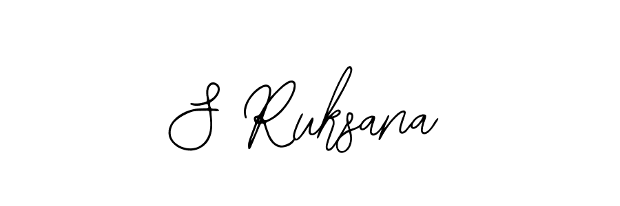 S Ruksana stylish signature style. Best Handwritten Sign (Bearetta-2O07w) for my name. Handwritten Signature Collection Ideas for my name S Ruksana. S Ruksana signature style 12 images and pictures png