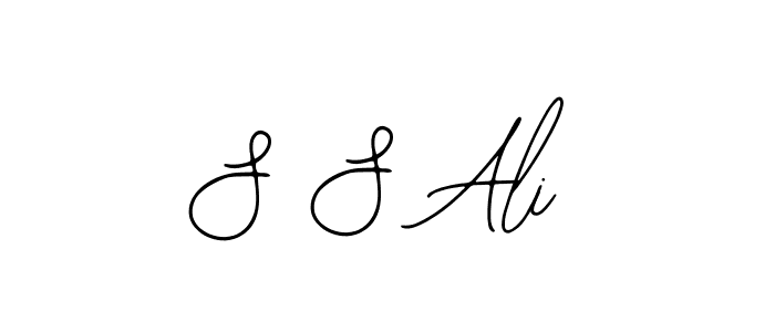 The best way (Bearetta-2O07w) to make a short signature is to pick only two or three words in your name. The name S S Ali include a total of six letters. For converting this name. S S Ali signature style 12 images and pictures png