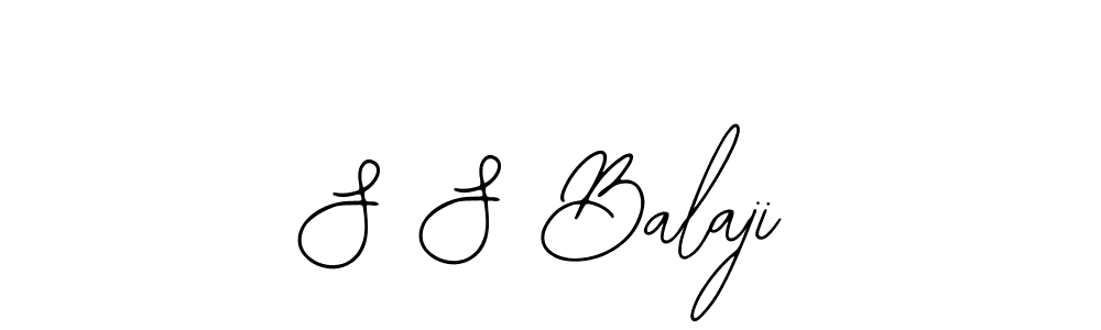 Design your own signature with our free online signature maker. With this signature software, you can create a handwritten (Bearetta-2O07w) signature for name S S Balaji. S S Balaji signature style 12 images and pictures png