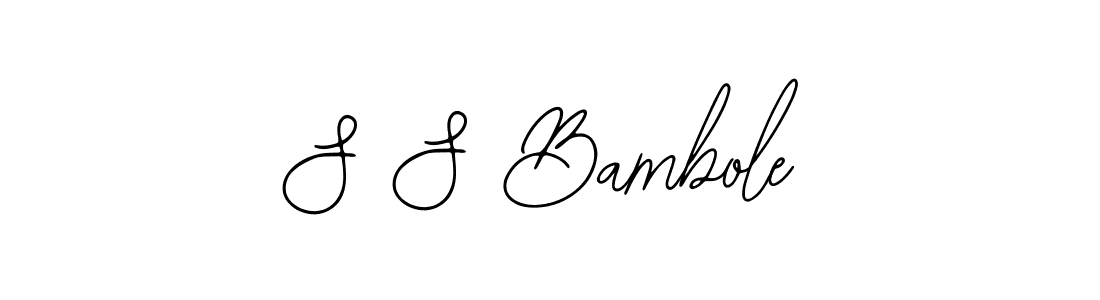 The best way (Bearetta-2O07w) to make a short signature is to pick only two or three words in your name. The name S S Bambole include a total of six letters. For converting this name. S S Bambole signature style 12 images and pictures png