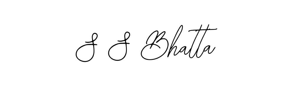 Make a beautiful signature design for name S S Bhatta. With this signature (Bearetta-2O07w) style, you can create a handwritten signature for free. S S Bhatta signature style 12 images and pictures png