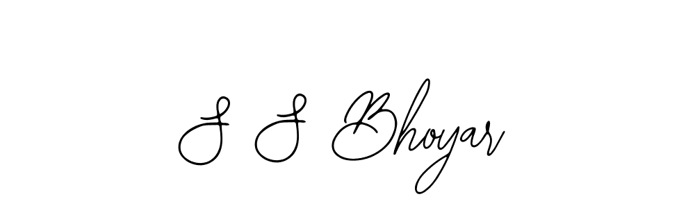 Make a beautiful signature design for name S S Bhoyar. With this signature (Bearetta-2O07w) style, you can create a handwritten signature for free. S S Bhoyar signature style 12 images and pictures png