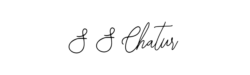 The best way (Bearetta-2O07w) to make a short signature is to pick only two or three words in your name. The name S S Chatur include a total of six letters. For converting this name. S S Chatur signature style 12 images and pictures png