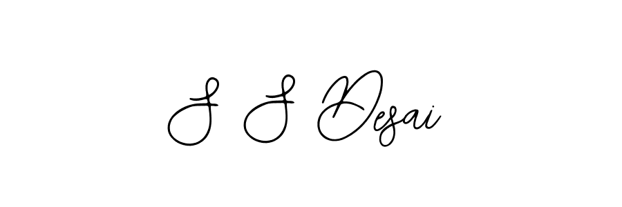 Create a beautiful signature design for name S S Desai. With this signature (Bearetta-2O07w) fonts, you can make a handwritten signature for free. S S Desai signature style 12 images and pictures png