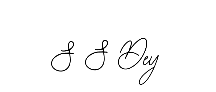 Make a beautiful signature design for name S S Dey. With this signature (Bearetta-2O07w) style, you can create a handwritten signature for free. S S Dey signature style 12 images and pictures png