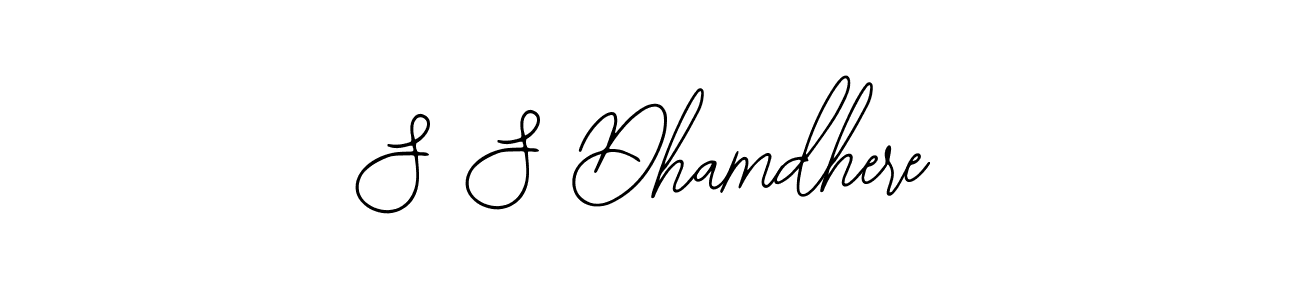 Bearetta-2O07w is a professional signature style that is perfect for those who want to add a touch of class to their signature. It is also a great choice for those who want to make their signature more unique. Get S S Dhamdhere name to fancy signature for free. S S Dhamdhere signature style 12 images and pictures png
