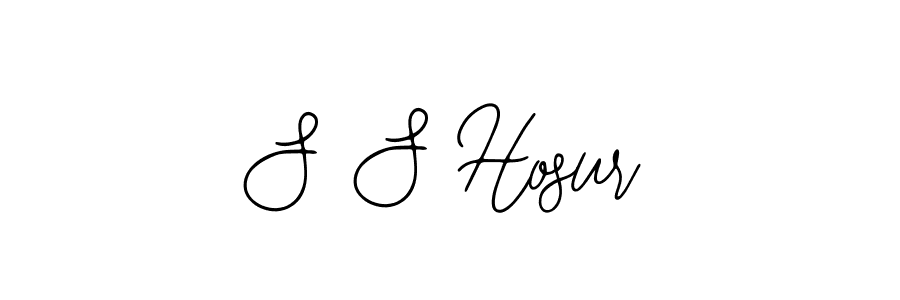 The best way (Bearetta-2O07w) to make a short signature is to pick only two or three words in your name. The name S S Hosur include a total of six letters. For converting this name. S S Hosur signature style 12 images and pictures png