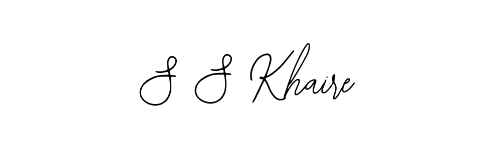 Make a beautiful signature design for name S S Khaire. With this signature (Bearetta-2O07w) style, you can create a handwritten signature for free. S S Khaire signature style 12 images and pictures png