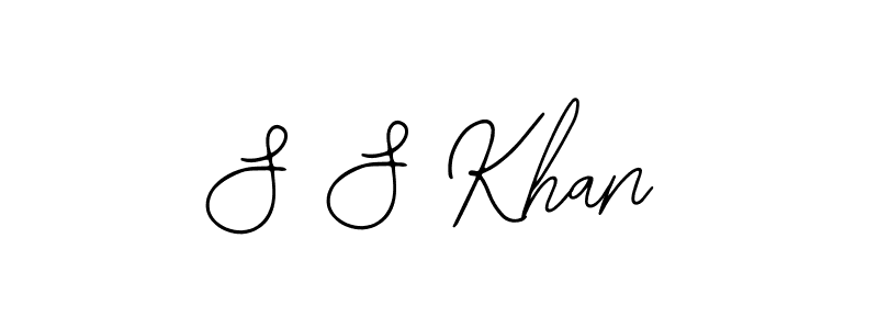 How to make S S Khan name signature. Use Bearetta-2O07w style for creating short signs online. This is the latest handwritten sign. S S Khan signature style 12 images and pictures png