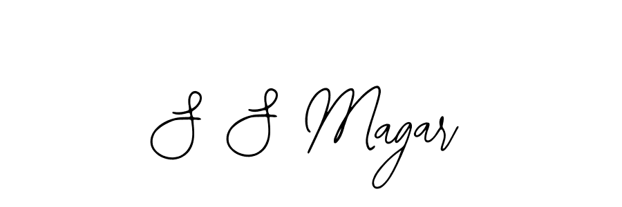 Use a signature maker to create a handwritten signature online. With this signature software, you can design (Bearetta-2O07w) your own signature for name S S Magar. S S Magar signature style 12 images and pictures png