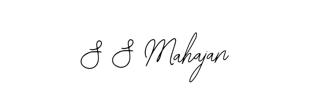 You should practise on your own different ways (Bearetta-2O07w) to write your name (S S Mahajan) in signature. don't let someone else do it for you. S S Mahajan signature style 12 images and pictures png