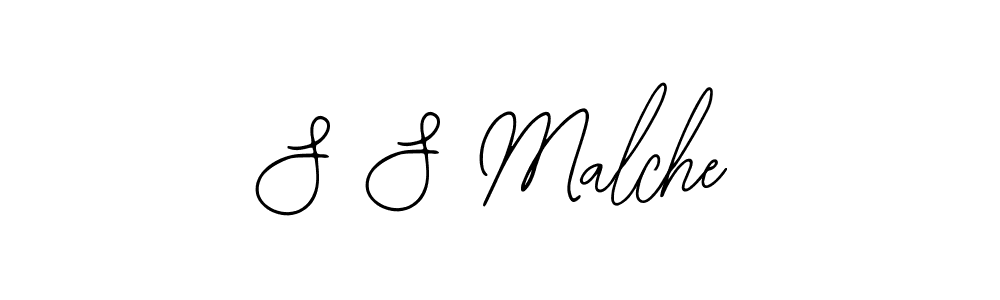 Similarly Bearetta-2O07w is the best handwritten signature design. Signature creator online .You can use it as an online autograph creator for name S S Malche. S S Malche signature style 12 images and pictures png
