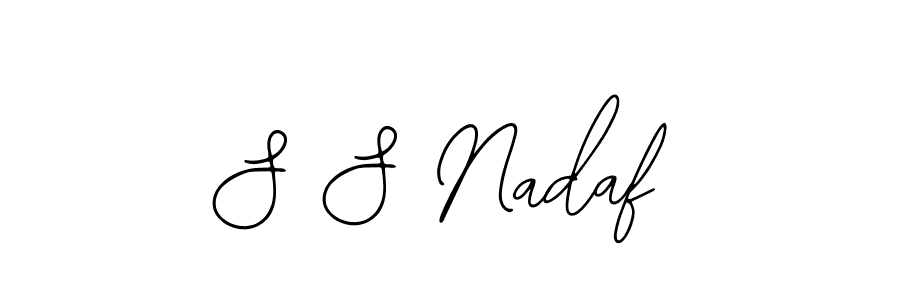 Create a beautiful signature design for name S S Nadaf. With this signature (Bearetta-2O07w) fonts, you can make a handwritten signature for free. S S Nadaf signature style 12 images and pictures png
