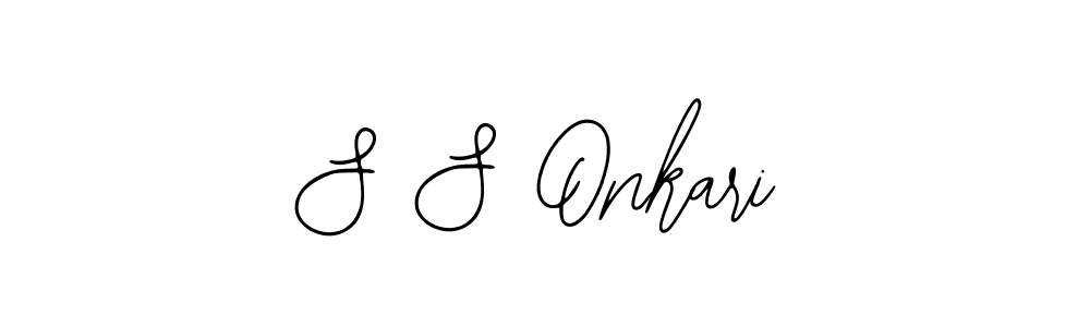 You should practise on your own different ways (Bearetta-2O07w) to write your name (S S Onkari) in signature. don't let someone else do it for you. S S Onkari signature style 12 images and pictures png