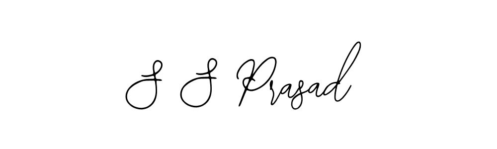 The best way (Bearetta-2O07w) to make a short signature is to pick only two or three words in your name. The name S S Prasad include a total of six letters. For converting this name. S S Prasad signature style 12 images and pictures png