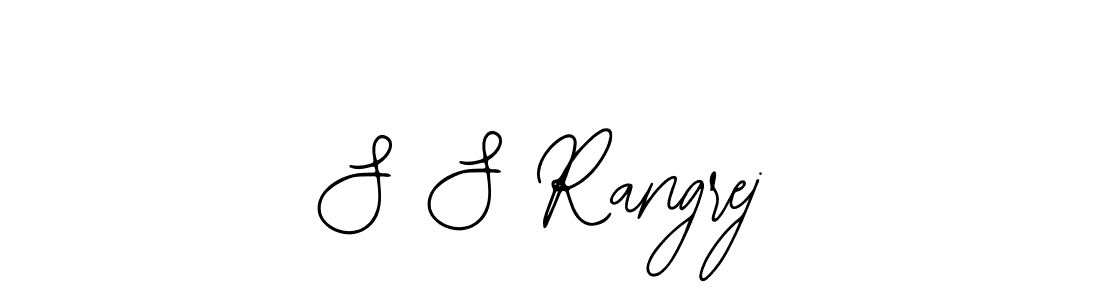 You should practise on your own different ways (Bearetta-2O07w) to write your name (S S Rangrej) in signature. don't let someone else do it for you. S S Rangrej signature style 12 images and pictures png