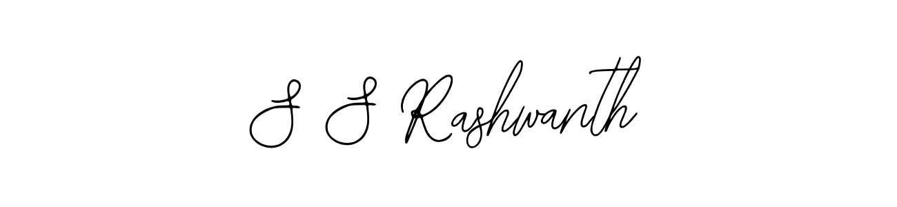 How to make S S Rashwanth name signature. Use Bearetta-2O07w style for creating short signs online. This is the latest handwritten sign. S S Rashwanth signature style 12 images and pictures png