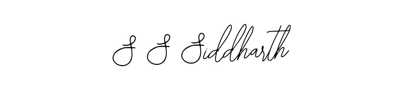 Design your own signature with our free online signature maker. With this signature software, you can create a handwritten (Bearetta-2O07w) signature for name S S Siddharth. S S Siddharth signature style 12 images and pictures png
