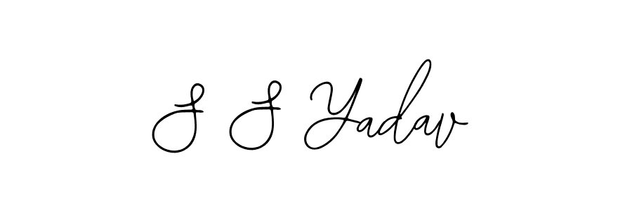 Make a beautiful signature design for name S S Yadav. With this signature (Bearetta-2O07w) style, you can create a handwritten signature for free. S S Yadav signature style 12 images and pictures png