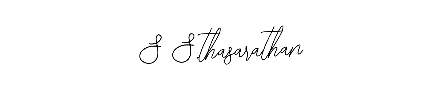 Use a signature maker to create a handwritten signature online. With this signature software, you can design (Bearetta-2O07w) your own signature for name S S.thasarathan. S S.thasarathan signature style 12 images and pictures png