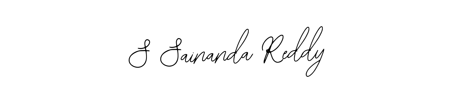 Make a beautiful signature design for name S Sainanda Reddy. With this signature (Bearetta-2O07w) style, you can create a handwritten signature for free. S Sainanda Reddy signature style 12 images and pictures png