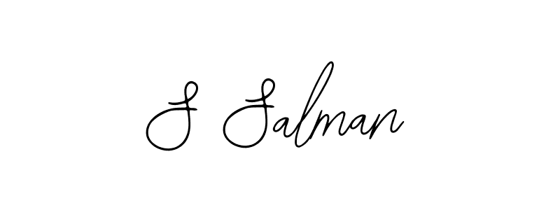 Design your own signature with our free online signature maker. With this signature software, you can create a handwritten (Bearetta-2O07w) signature for name S Salman. S Salman signature style 12 images and pictures png