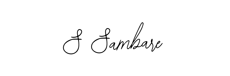 It looks lik you need a new signature style for name S Sambare. Design unique handwritten (Bearetta-2O07w) signature with our free signature maker in just a few clicks. S Sambare signature style 12 images and pictures png