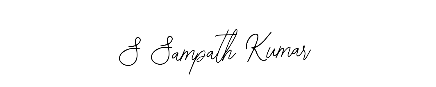 The best way (Bearetta-2O07w) to make a short signature is to pick only two or three words in your name. The name S Sampath Kumar include a total of six letters. For converting this name. S Sampath Kumar signature style 12 images and pictures png