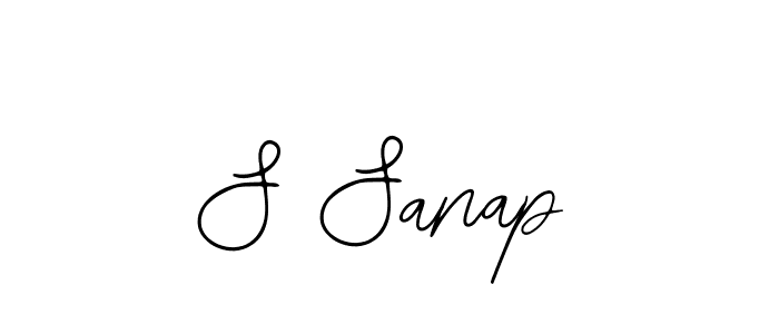 Also You can easily find your signature by using the search form. We will create S Sanap name handwritten signature images for you free of cost using Bearetta-2O07w sign style. S Sanap signature style 12 images and pictures png